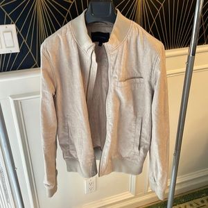 Banana Republic men’s linen bomber jacket